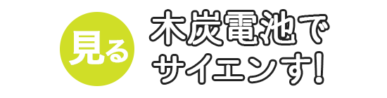 木炭電池でサイエンす！