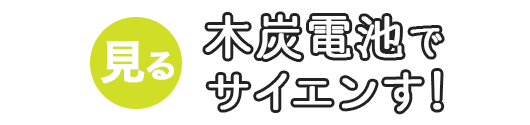 木炭電池でサイエンす！